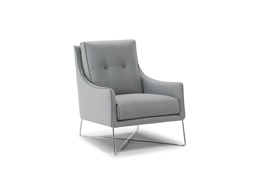 Fauteuil Amizia C011 Natuzzi Editions op metalen kruispoot