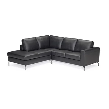 Hoekzetel Solievo B845 Natuzzi Editions zwart leder