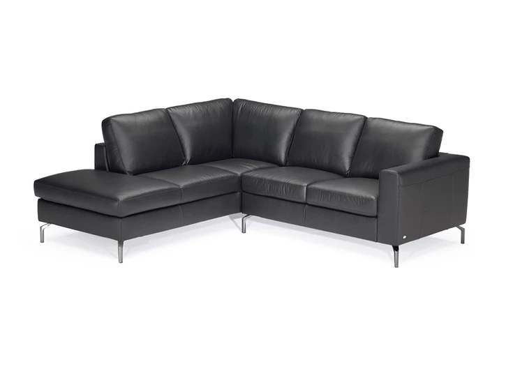 Hoekzetel Solievo B845 Natuzzi Editions zwart leder