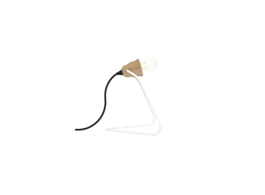 Oak Wattman Lamp White Ethnicraft - Toonzaalmodel zij