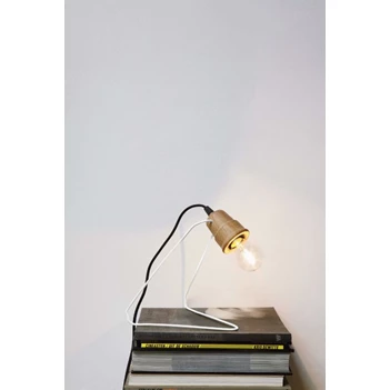 Oak Wattman Lamp White Ethnicraft - Toonzaalmodel sfeerbeeld