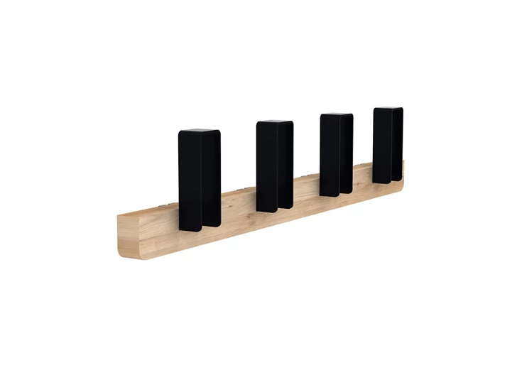 Ethnicraft oak merlin coat rack L black