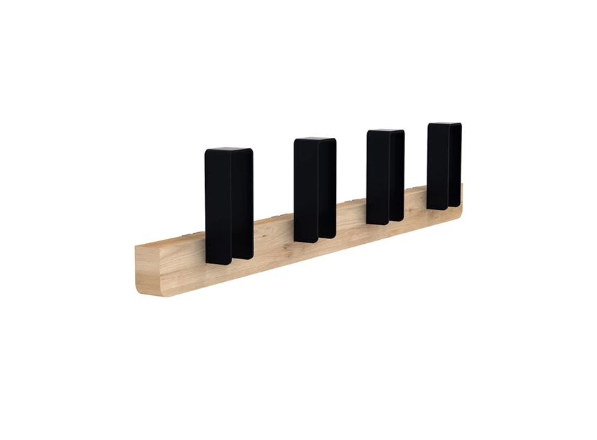Ethnicraft oak merlin coat rack L black