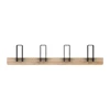 Ethnicraft oak merlin coat rack L black onderkant