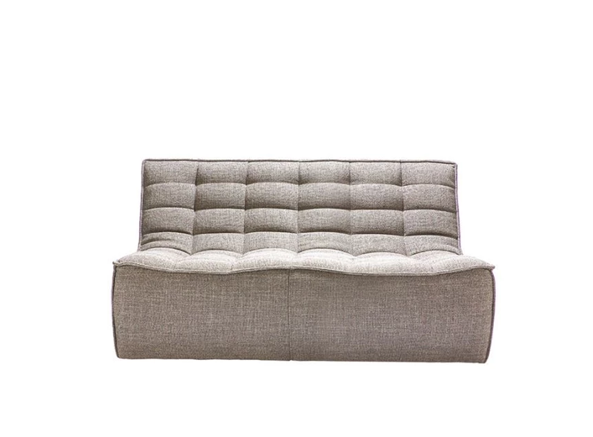 Zetel 2-zit Ethnicraft beige voorkant