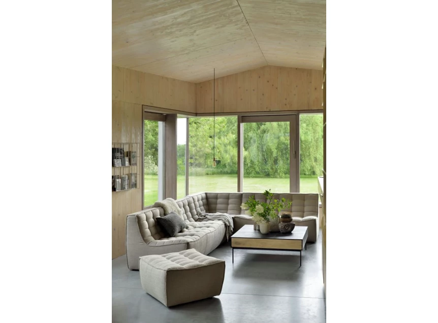 Sofa Corner Ethnicraft N701 Beige Sfeer