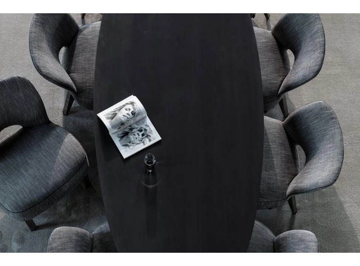 Bovenkant Low Dining Chair Moon stof Passe Partout