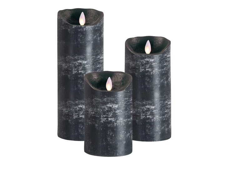 36561 Sompex LED Kaars 8x18cm Antraciet Collectie