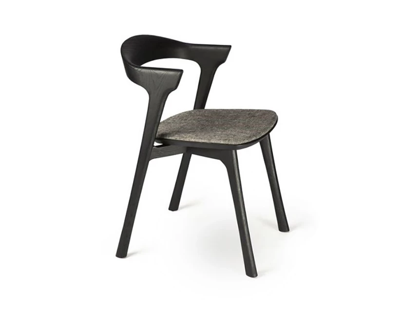 Oak bok Dining Chair Grey schuin.jpg