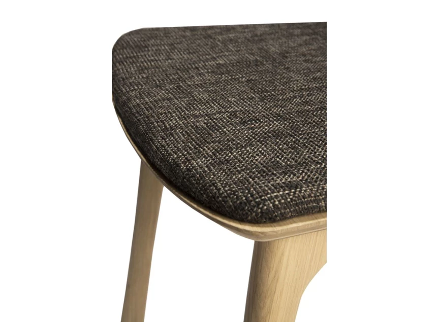 Oak Bok Dining Chair Dark Brown Ethnicraft Detail