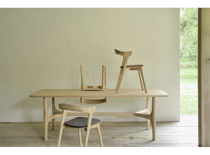 Oak Bok Dining Chair Dark Brown Ethnicraft Sfeer