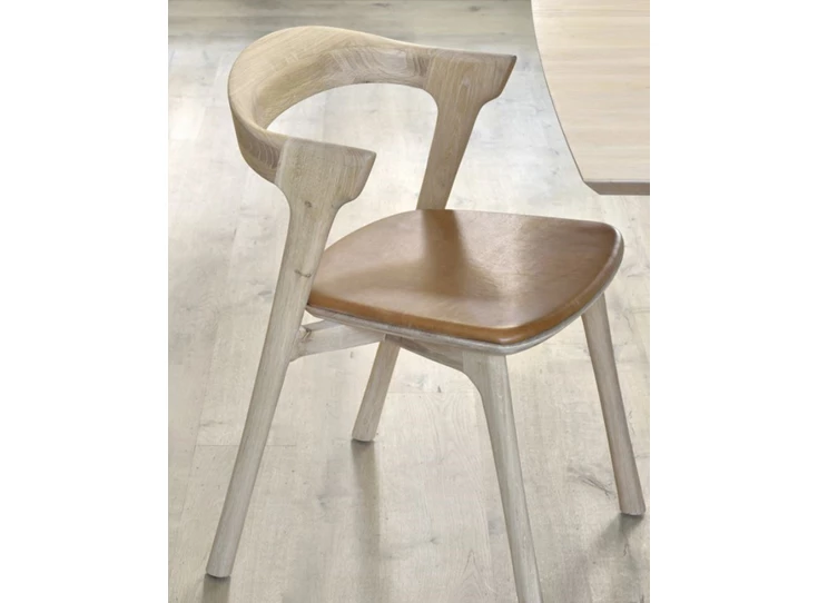 Oak Bok Dining Chair Cognac Leather Ethnicraft Sfeer