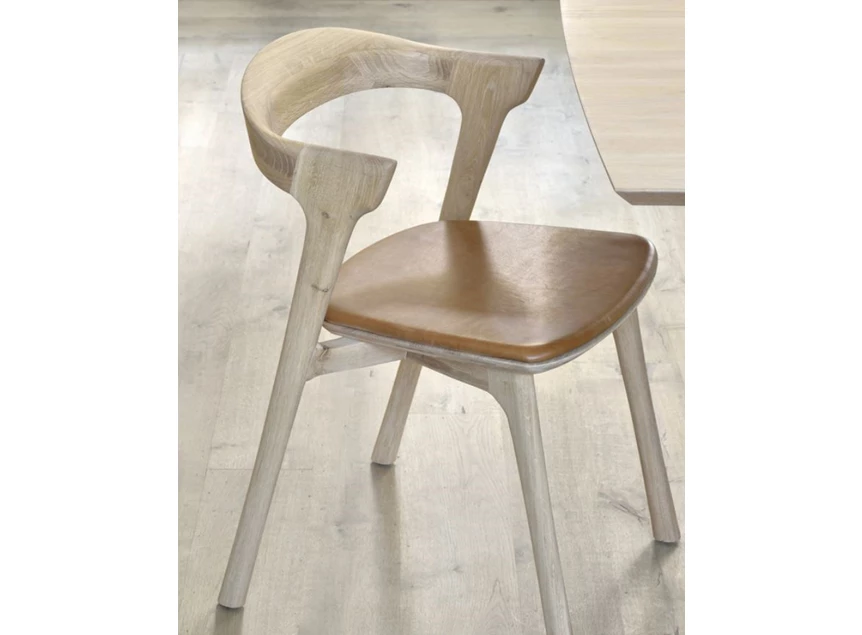 Oak Bok Dining Chair Cognac Leather Ethnicraft Sfeer