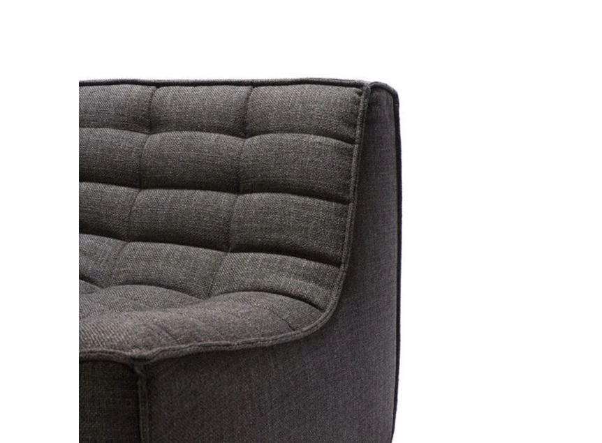 Zetel 3-zit Ethnicraft Dark Grey Detail