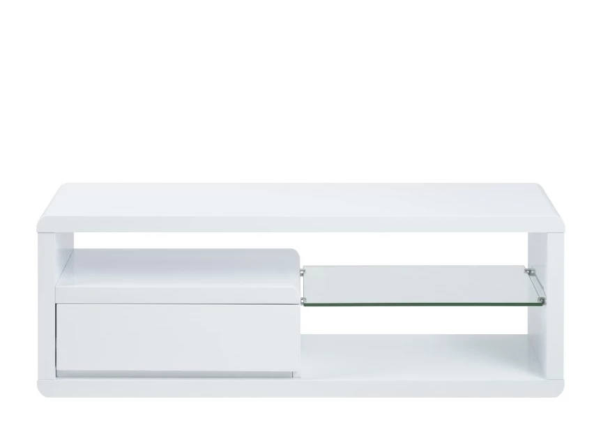 Eran tv meubel 120 cm wit white led glas actona