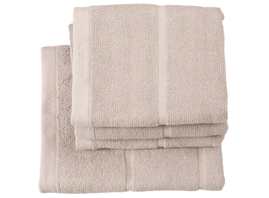 ADATWG14 GASTENDOEKJE 30X50 ADAGIO AQUANOVA SAND ZAND BAD TEXTIEL LINNEN BADKAMER ACCESSOIRES