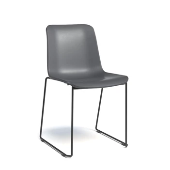 Stoel Zenith met sleepoten Perfecta Categorie 1 Epoxy HT45cm front