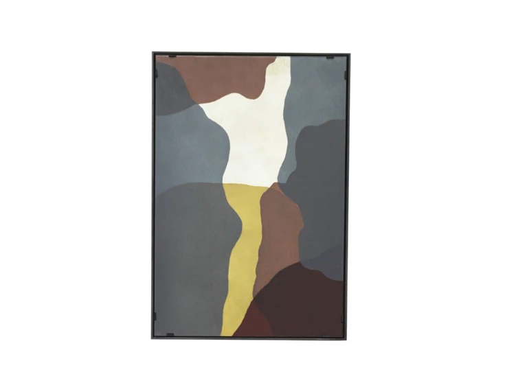 Ethnicraft schilderij Burgundy translucent silhouette