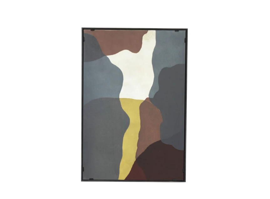 Ethnicraft schilderij Burgundy translucent silhouette