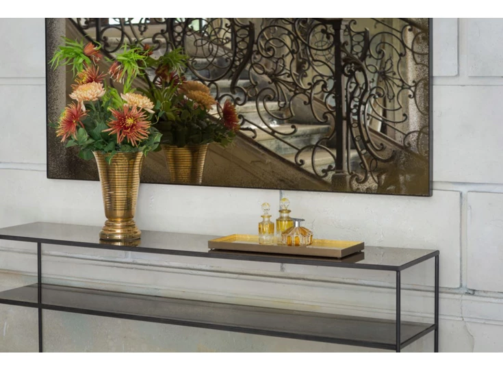 Ethnicraft bronze wall mirror spiegel sfeer detail 20662