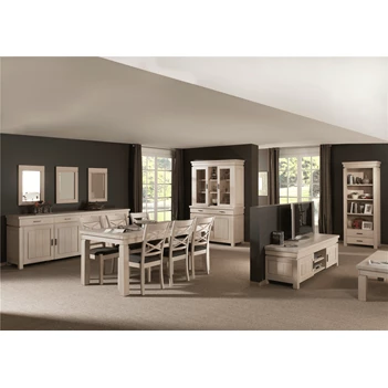 KAPRUN EETKAMER THEUNS LANDELIJK KLASSIEK EIK WHITE WASH MEUBELEN JONCKHEERE WONEN WOONKAMER