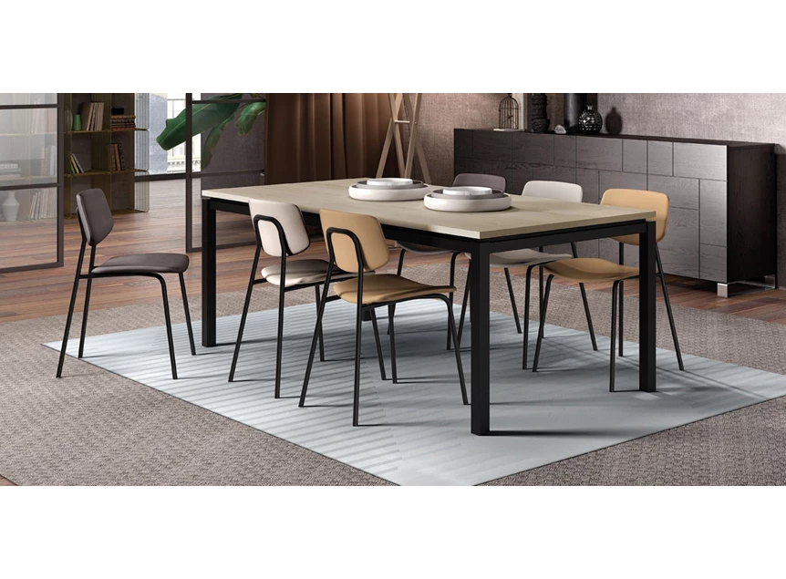 Stoel Lago-CH zonder armen Perfecta Categorie 1 Epoxy HT46 table with stools