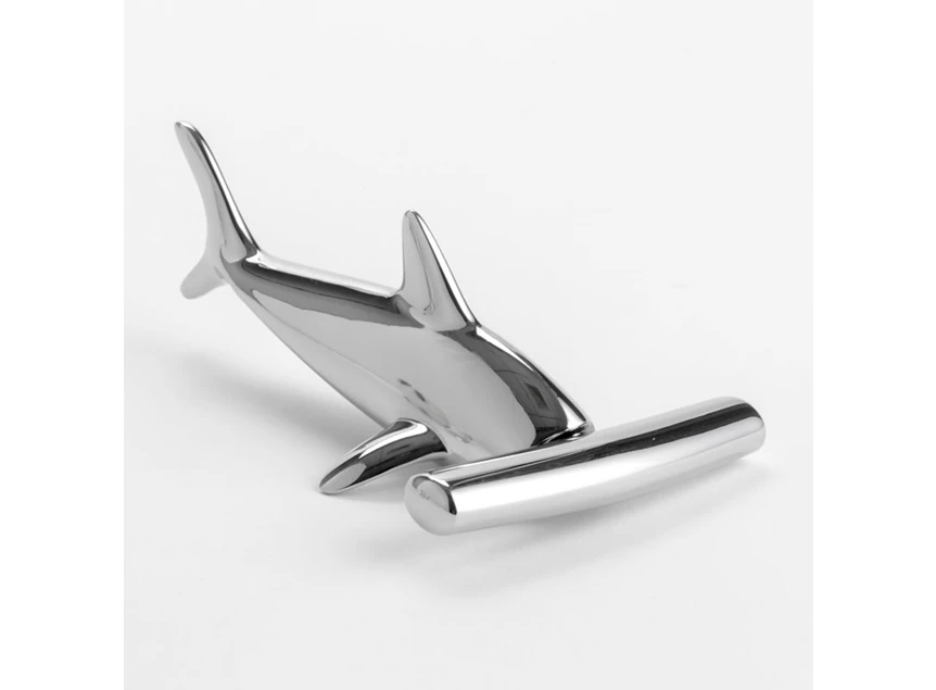 480465-158 HAMMERED HEAD KURKENTREKKER FLESOPENER CHROOM HAAI SHARK BOTTLE OPENER KEUKEN ACCESSOIRES UMBRA
