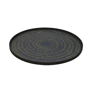 20449 Ethnicraft Midnight Beads Tray XL Ø92cm Schuin