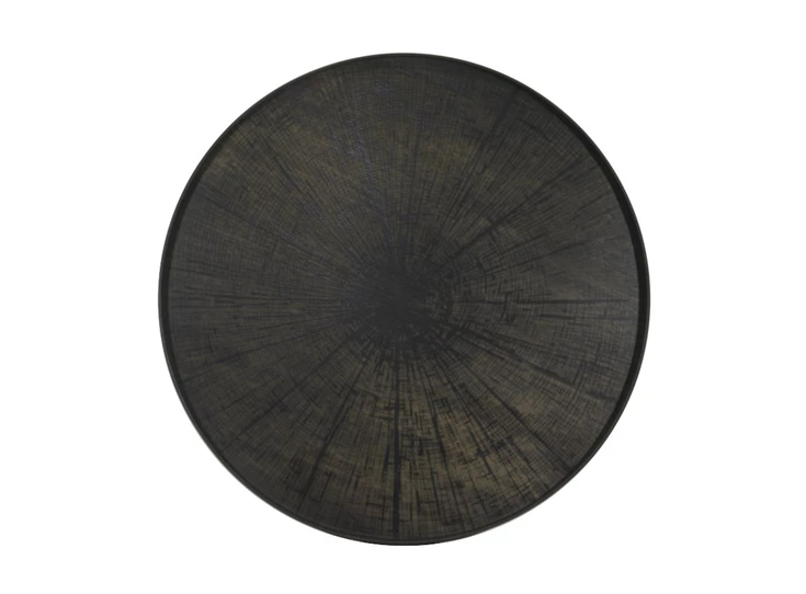 20379 Ethnicraft Black Slice Tray XL Ø92cm Bovenkant