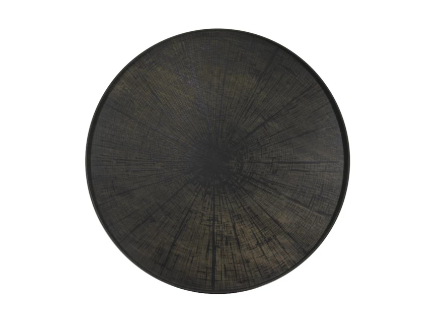 20379 Ethnicraft Black Slice Tray XL Ø92cm Bovenkant