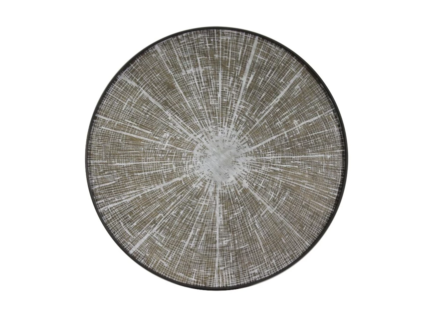 20378 Ethnicraft White Slice Tray XL Ø92cm Bovenkant