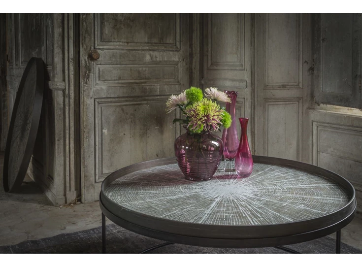 20378 Ethnicraft White Slice Tray XL Ø92cm Tafel