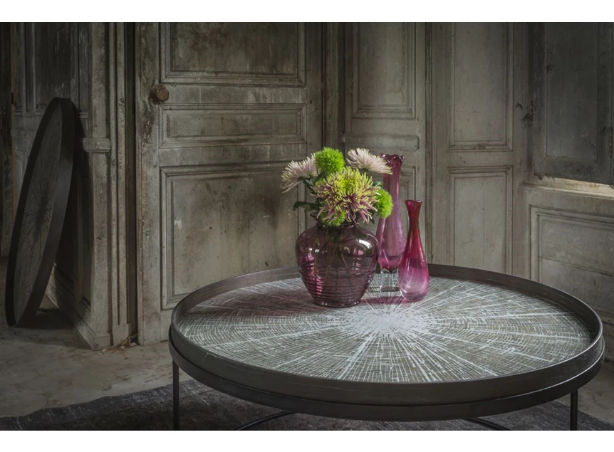 20378 Ethnicraft White Slice Tray XL Ø92cm Tafel