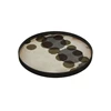 20440 Ethnicraft Slate Layered Dots Tray M Ø61cm Schuin