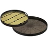 20407 Ethnicraft Bronze Slice Tray L Ø61cm Duo