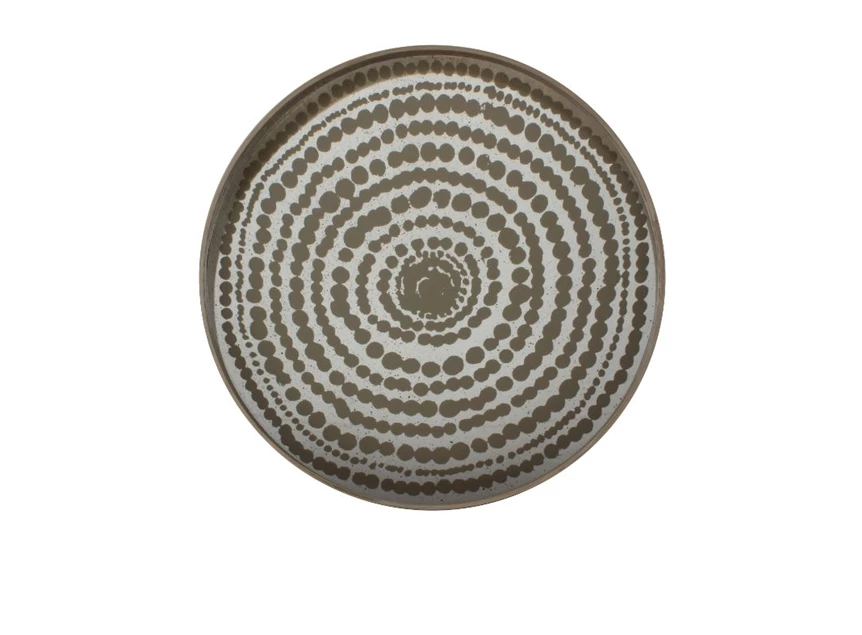 20373 Ethnicraft Gold Beads Tray L Ø61cm Bovenkant