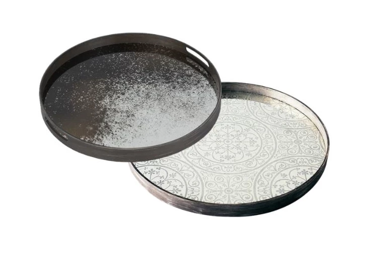20310 Ethnicraft Moroccan Frost Tray L Ø61cm Duo