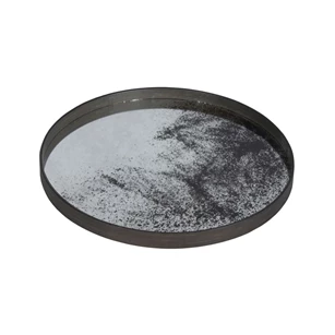 20315 Ethnicraft Clear Mirror Tray L Ø61cm Schuin