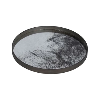 20315 Ethnicraft Clear Mirror Tray L Ø61cm Schuin