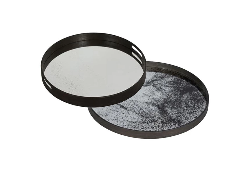 20315 Ethnicraft Clear Mirror Tray L Ø61cm Duo één