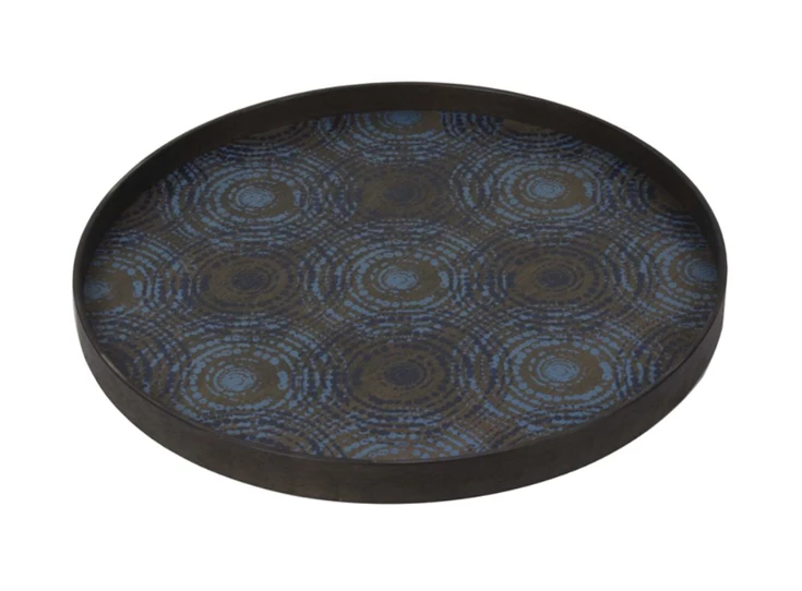 20374 Ethnicraft Seaside Beads Tray L Ø61cm Schuin