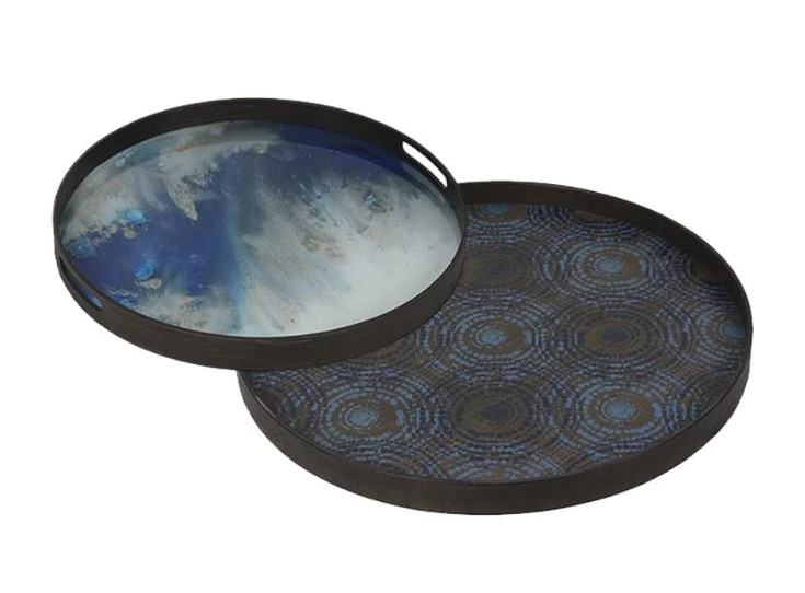 20374 Ethnicraft Seaside Beads Tray L Ø61cm Duo 20371