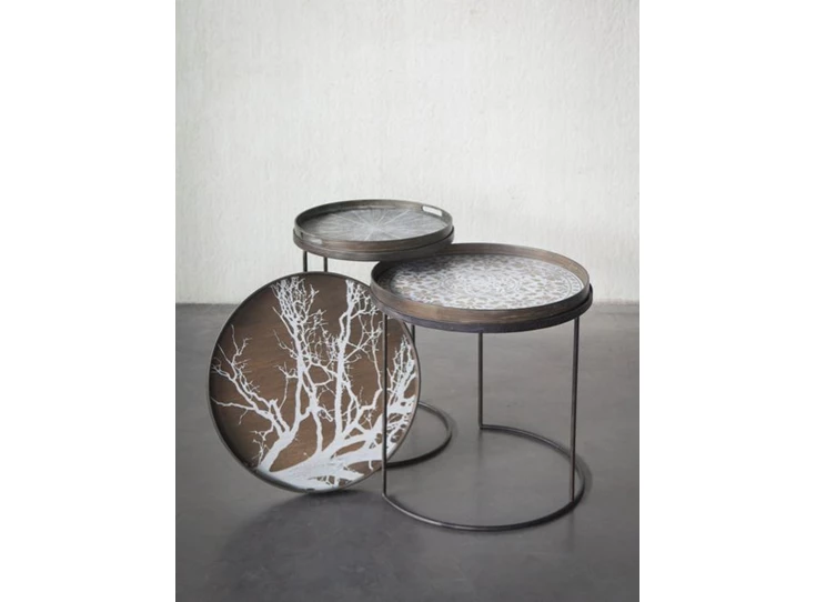 20303 Ethnicraft White Tree Wooden Tray L Ø61cm Sfeer trio