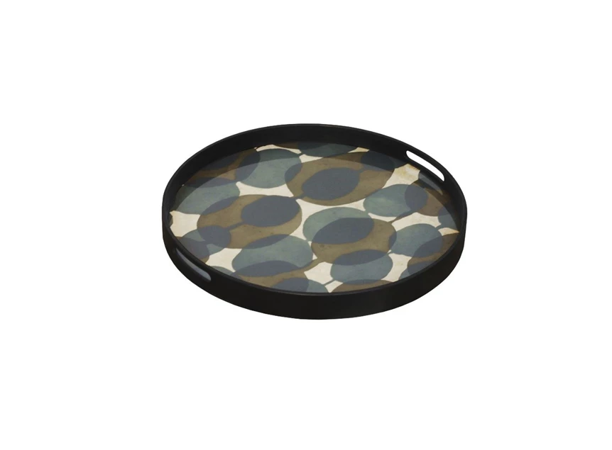20438 Ethnicraft Connected Dots Tray S Ø48cm Schuin