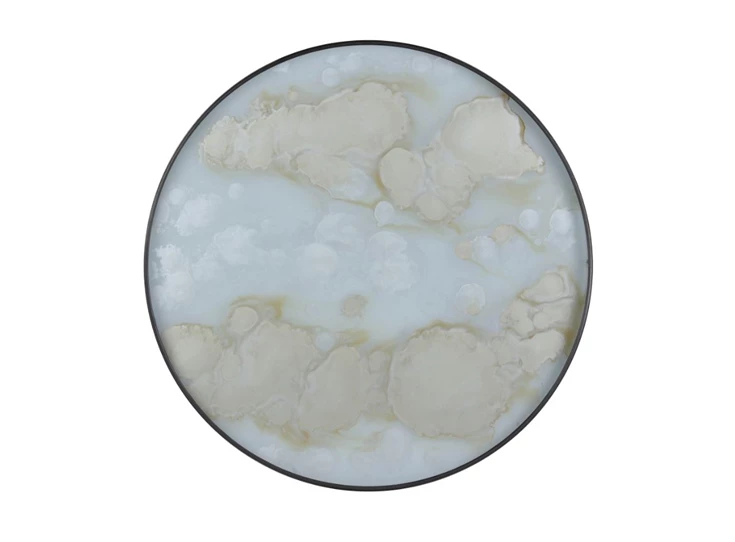 20361 Ethnicraft Mist Gold Organic Tray S Ø48cm Bovenkant