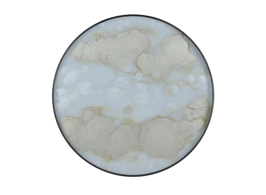 20361 Ethnicraft Mist Gold Organic Tray S Ø48cm Bovenkant