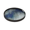 20374 Ethnicraft Blue Mist Organic Tray S Ø48cm Schuin