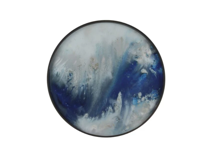 20374 Ethnicraft Blue Mist Organic Tray S Ø48cm Bovenkant