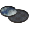 20374 Ethnicraft Blue Mist Organic Tray S Ø48cm Duo
