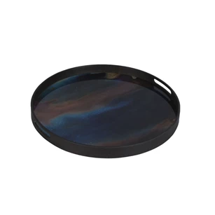 20360 Ethnicraft Indigo Organic Tray S Ø48cm Schuin